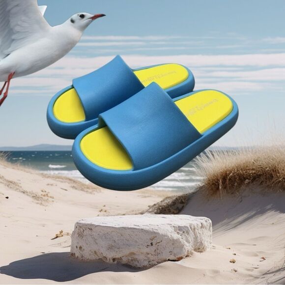 TURQUOISE BEACH SLIDES BY J SLIDES, Sz 8 - Picture 4 of 12